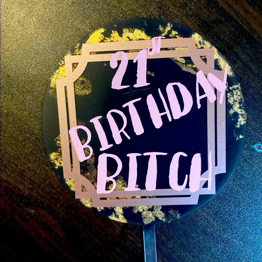 21st Birthday cake topper